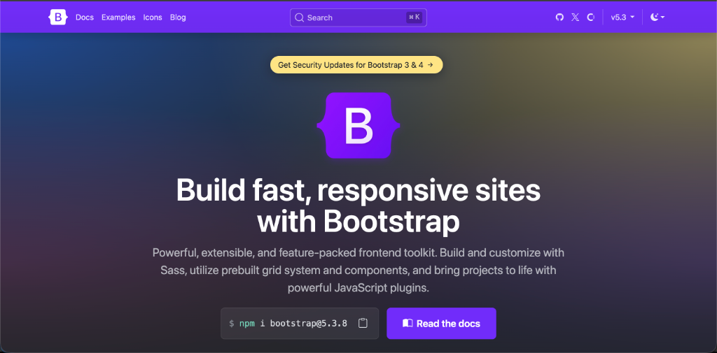 Bootstrap Official Website